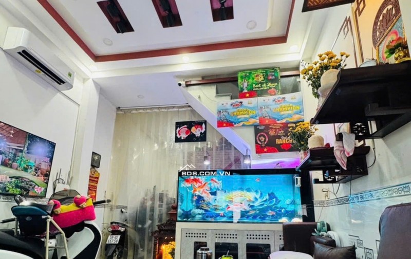 NHÀ 4TẦNG, HẺM xe tải, BÌNH ĐÔNG, P15Q8, 49m2, NHỈNH 5ty